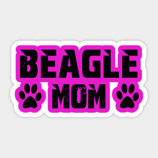 Beagle mom Sticker